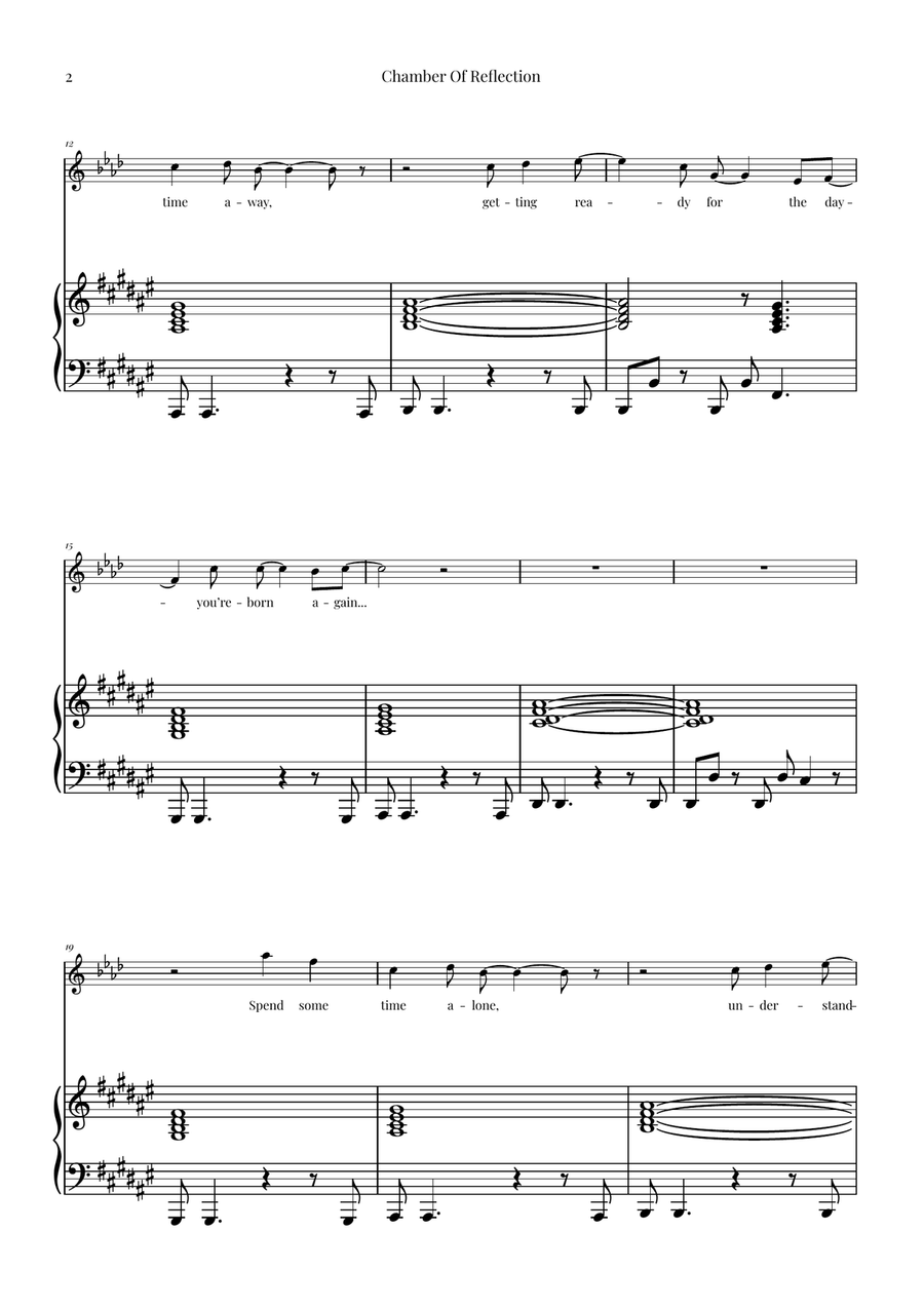 Chamber Of Reflection B-Flat Clarinet scores gallery preview page 2