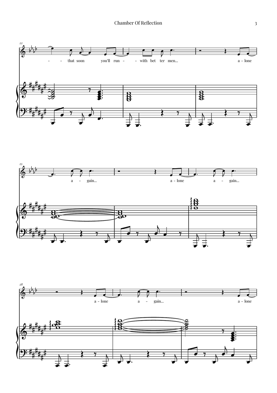 Chamber Of Reflection B-Flat Clarinet scores gallery preview page 3