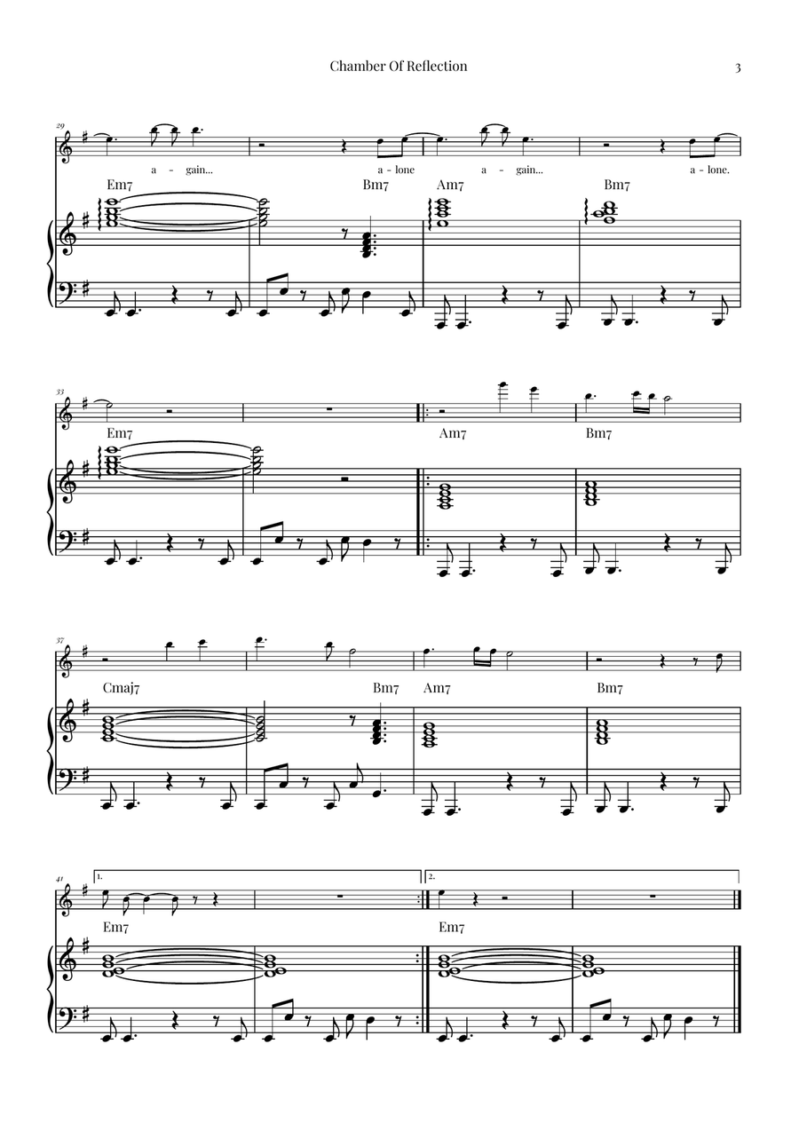 Chamber Of Reflection Flute Solo scores gallery preview page 3