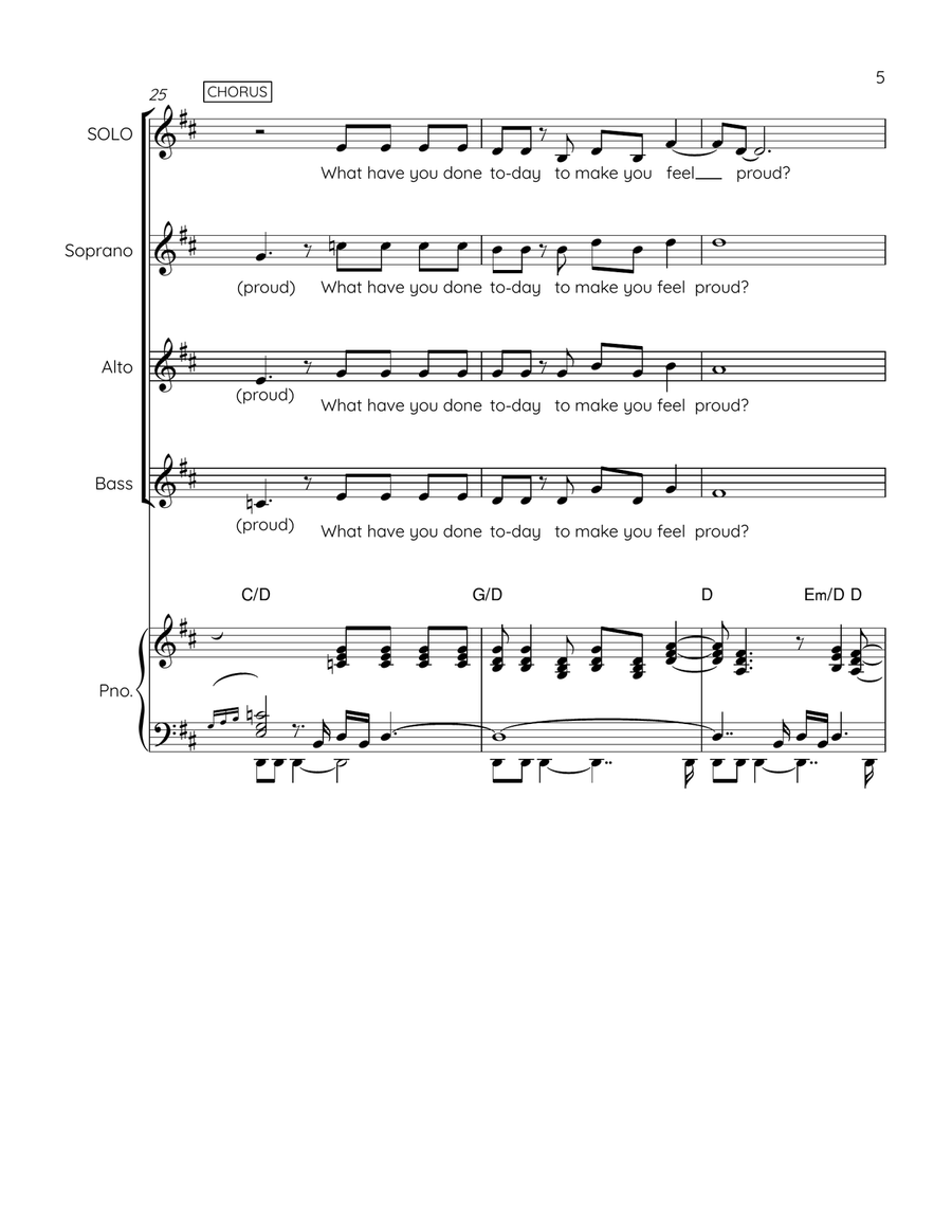 Proud 3-Part scores gallery preview page 5