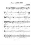 Chatzi Kaddish High Holy Days for solo voice and guitar