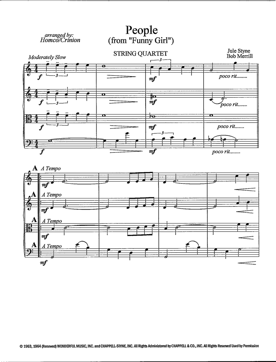 People People String Quartet scores gallery preview page 2