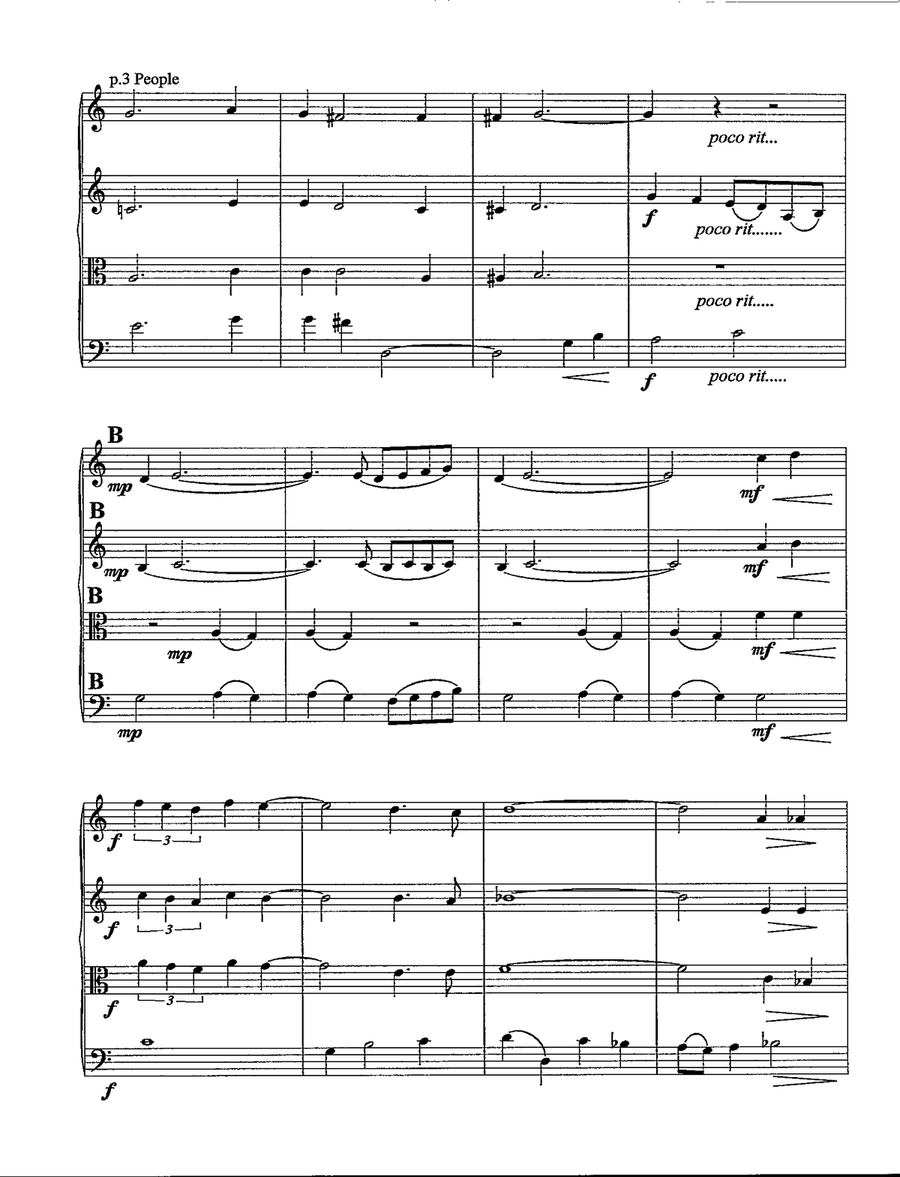 People People String Quartet scores gallery preview page 4