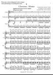 Vivaldi - Four Seasons - Winter for Piano Trio - (score & parts)