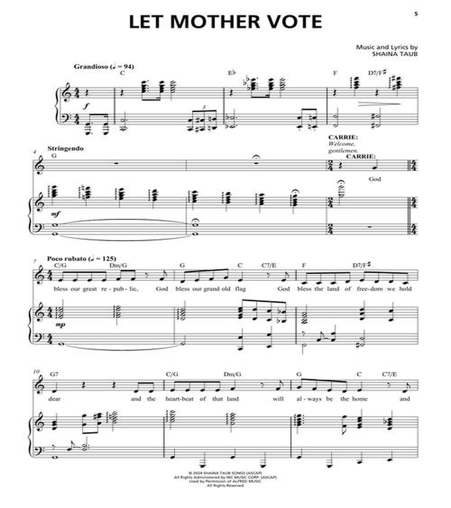 Suffs – The Musical Suffs – The Musical Piano, Vocal scores gallery preview page 3