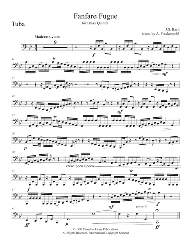 Fanfare Fugue - Tuba