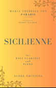Sicilienne (Maria-Theresia von Paradis) for Bass Clarinet and Piano