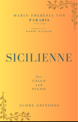 Sicilienne (Maria-Theresia von Paradis) for Cello and Piano