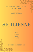 Sicilienne (Maria-Theresia von Paradis) for Viola and Piano