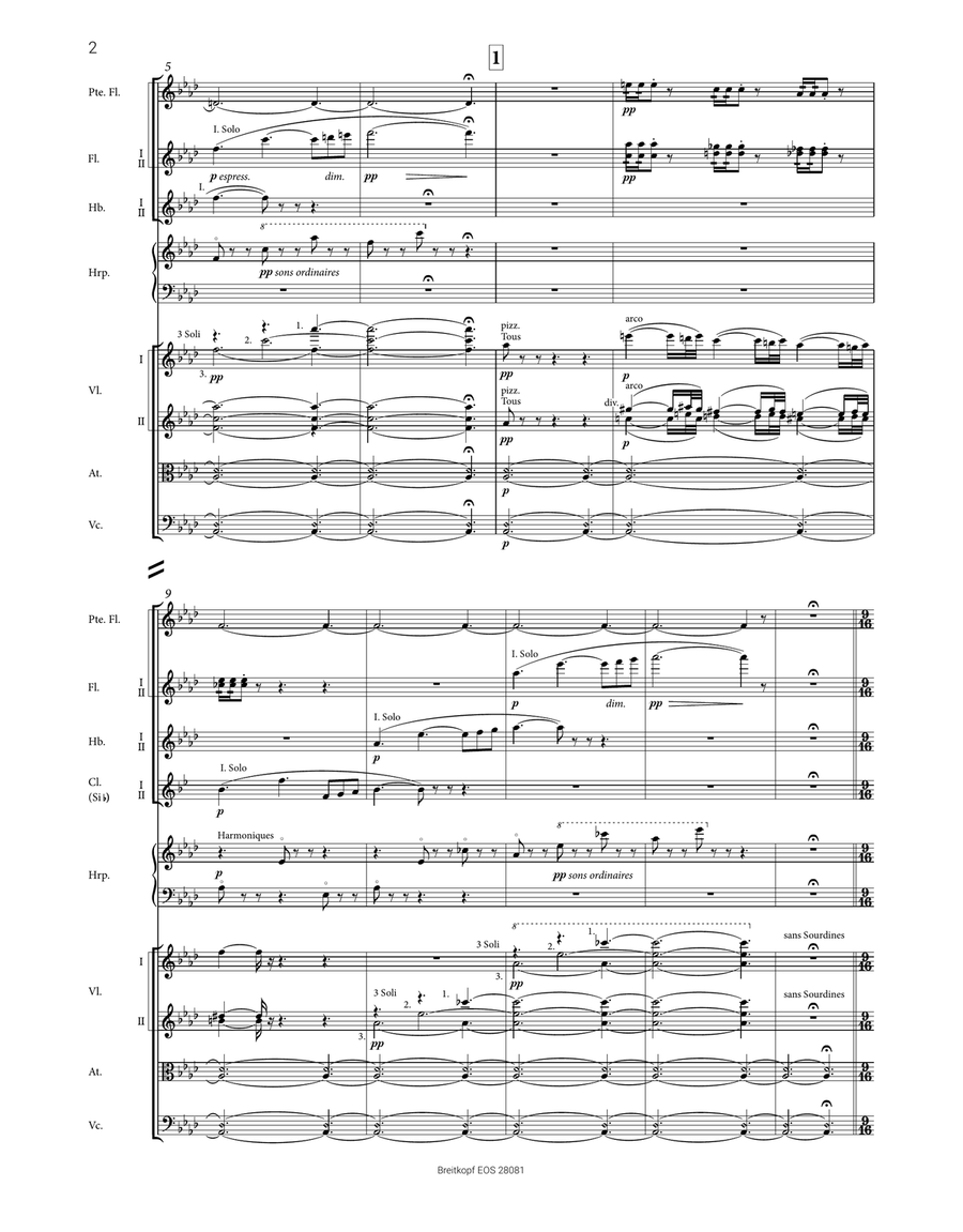 L'Apprenti sorcier (The Sorcerer's Apprenctice) Orchestra scores gallery preview page 3