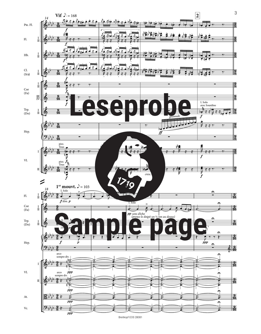 L'Apprenti sorcier (The Sorcerer's Apprenctice) Orchestra scores gallery preview page 4