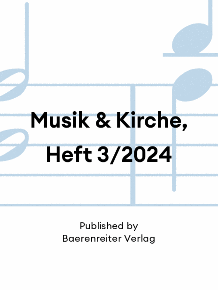 Musik & Kirche, Heft 3/2024 Magazines scores gallery preview page 1