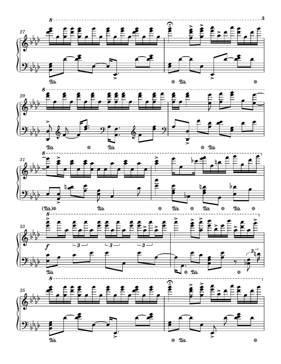 Never On Sunday Piano Solo scores gallery preview page 3
