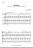 The Swan for Recorder Quartet by Saint-Saens, Ratner 125