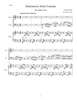 Intermezzo from Carmen Suite for piano trio (violin, cello and piano)