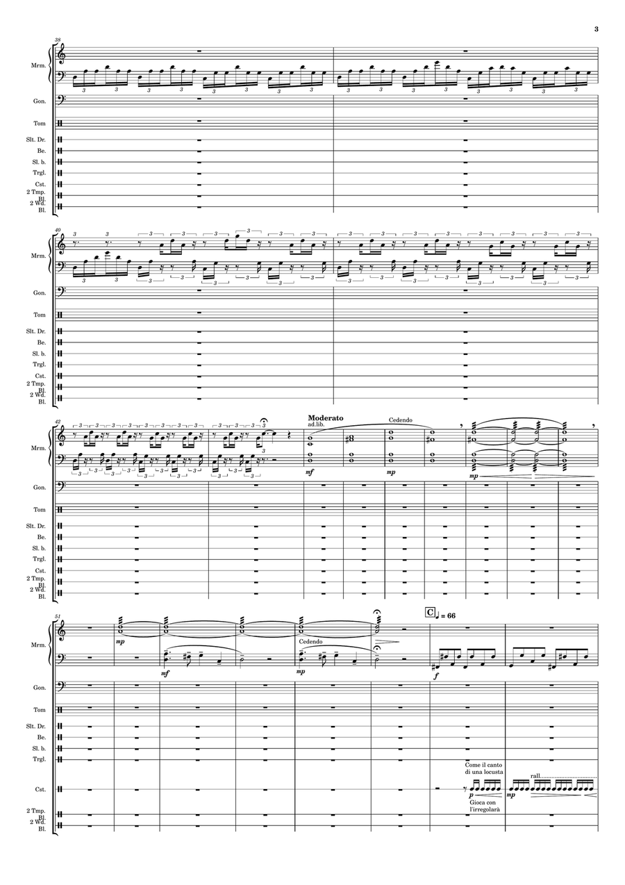 Bleu Percussion Ensemble scores gallery preview page 4