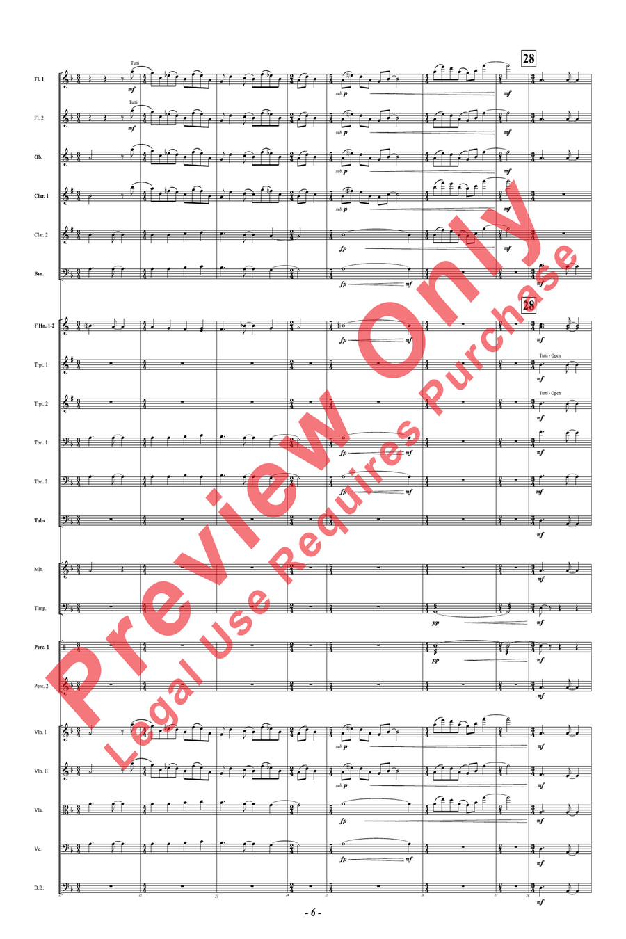 Chorale Prelude: Let All Mortal Flesh Keep Silence Concert Band scores gallery preview page 6