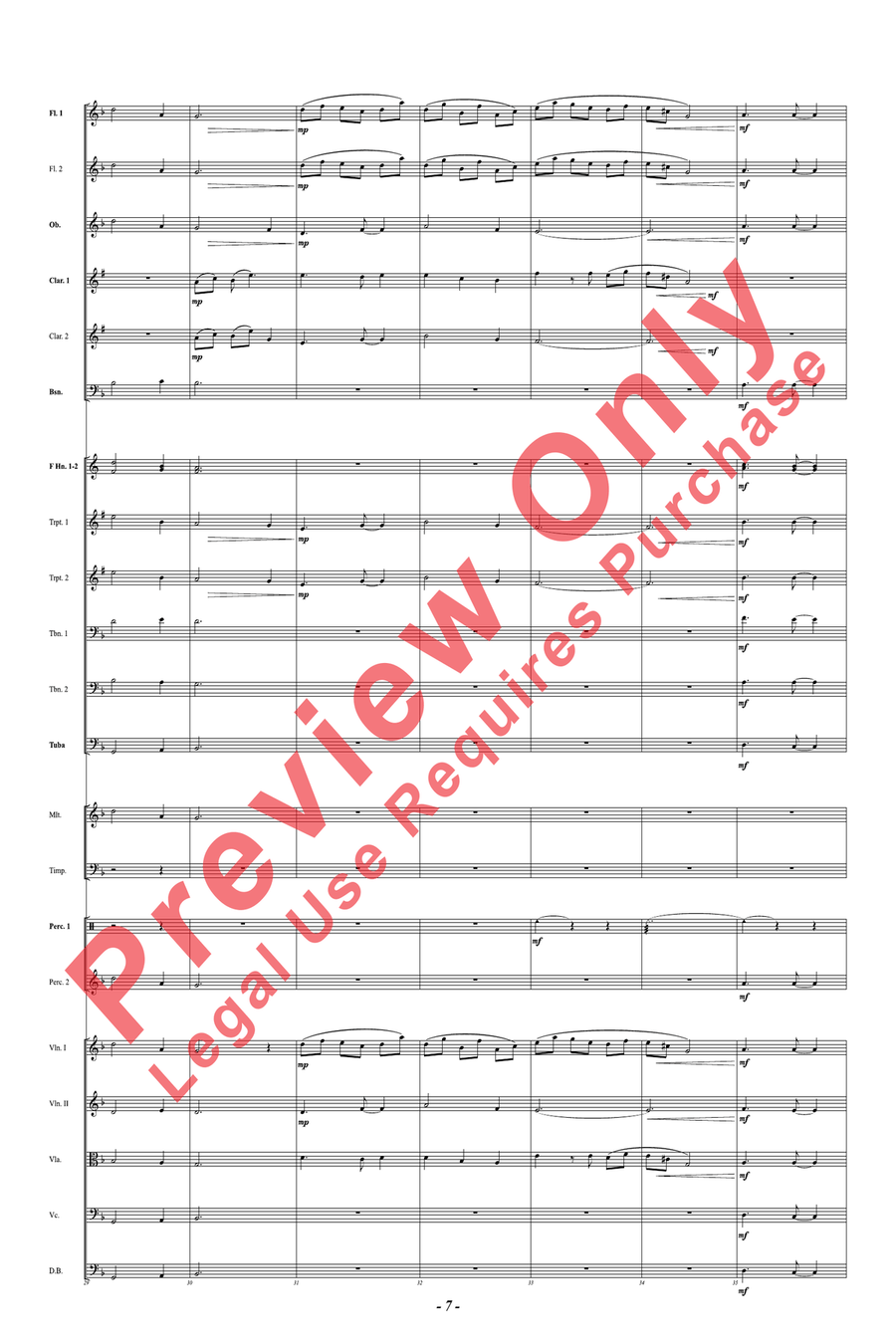 Chorale Prelude: Let All Mortal Flesh Keep Silence Concert Band scores gallery preview page 7