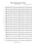 Blues Scales for Jazz Band