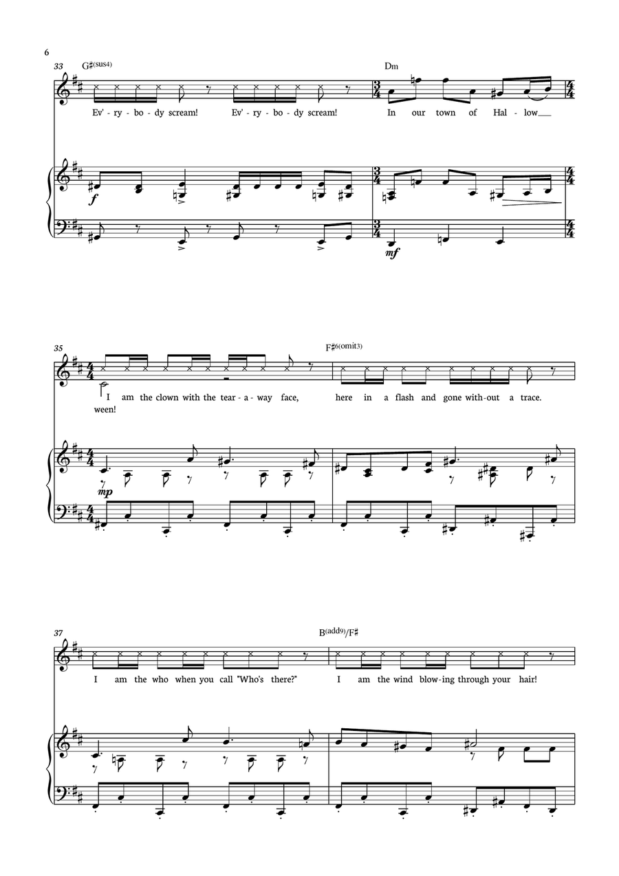 This Is Halloween This Is Halloween Piano, Vocal scores gallery preview page 6