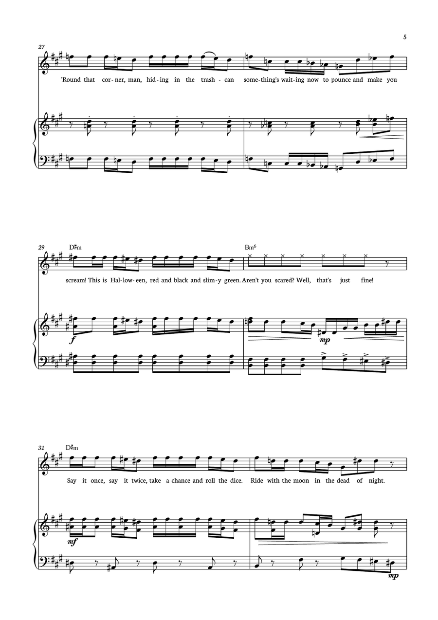 This Is Halloween This Is Halloween Piano, Vocal scores gallery preview page 5