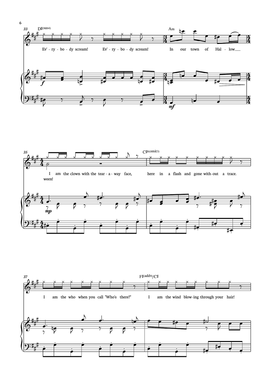 This Is Halloween This Is Halloween Piano, Vocal scores gallery preview page 6