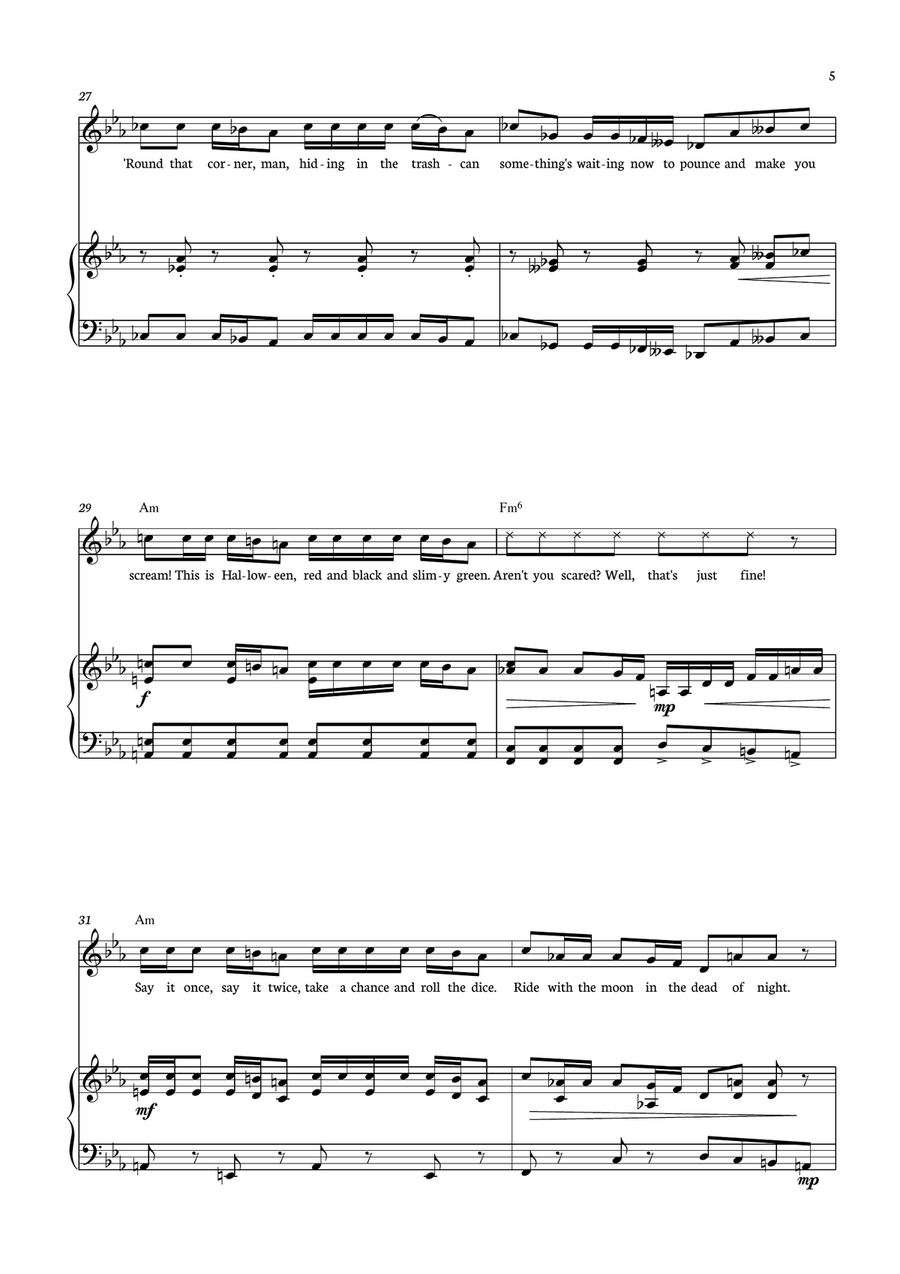 This Is Halloween This Is Halloween Piano, Vocal scores gallery preview page 5