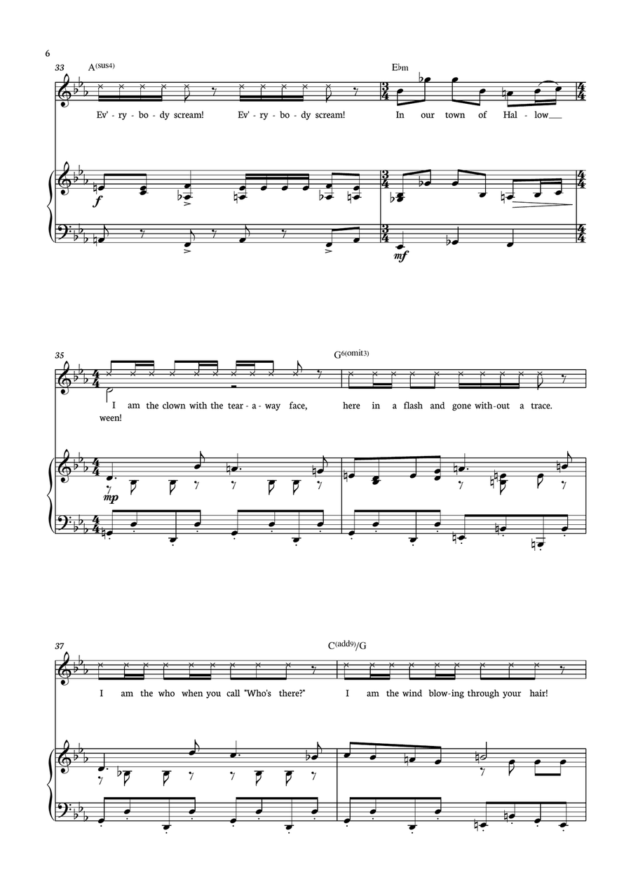This Is Halloween This Is Halloween Piano, Vocal scores gallery preview page 6