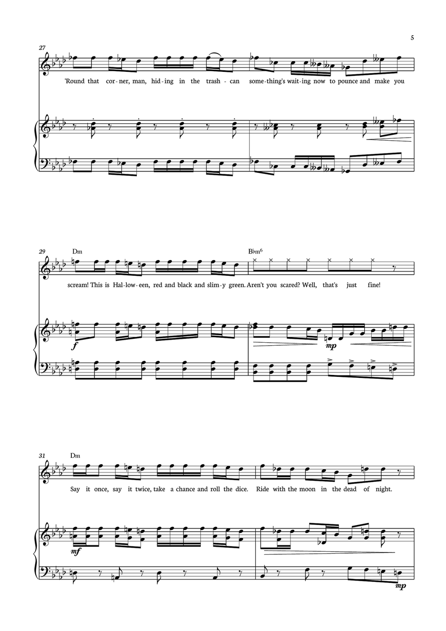 This Is Halloween This Is Halloween Piano, Vocal scores gallery preview page 5