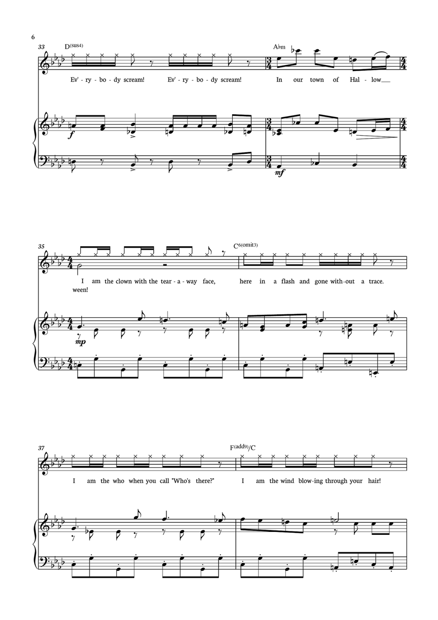 This Is Halloween This Is Halloween Piano, Vocal scores gallery preview page 6