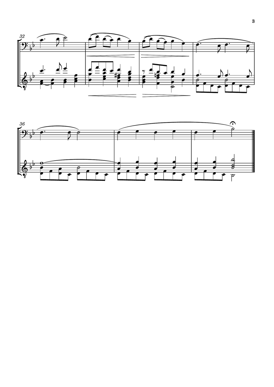 PIE JESU [GABRIEL FAURÉ] FOR CELLO AND GUITAR String Duet scores gallery preview page 4