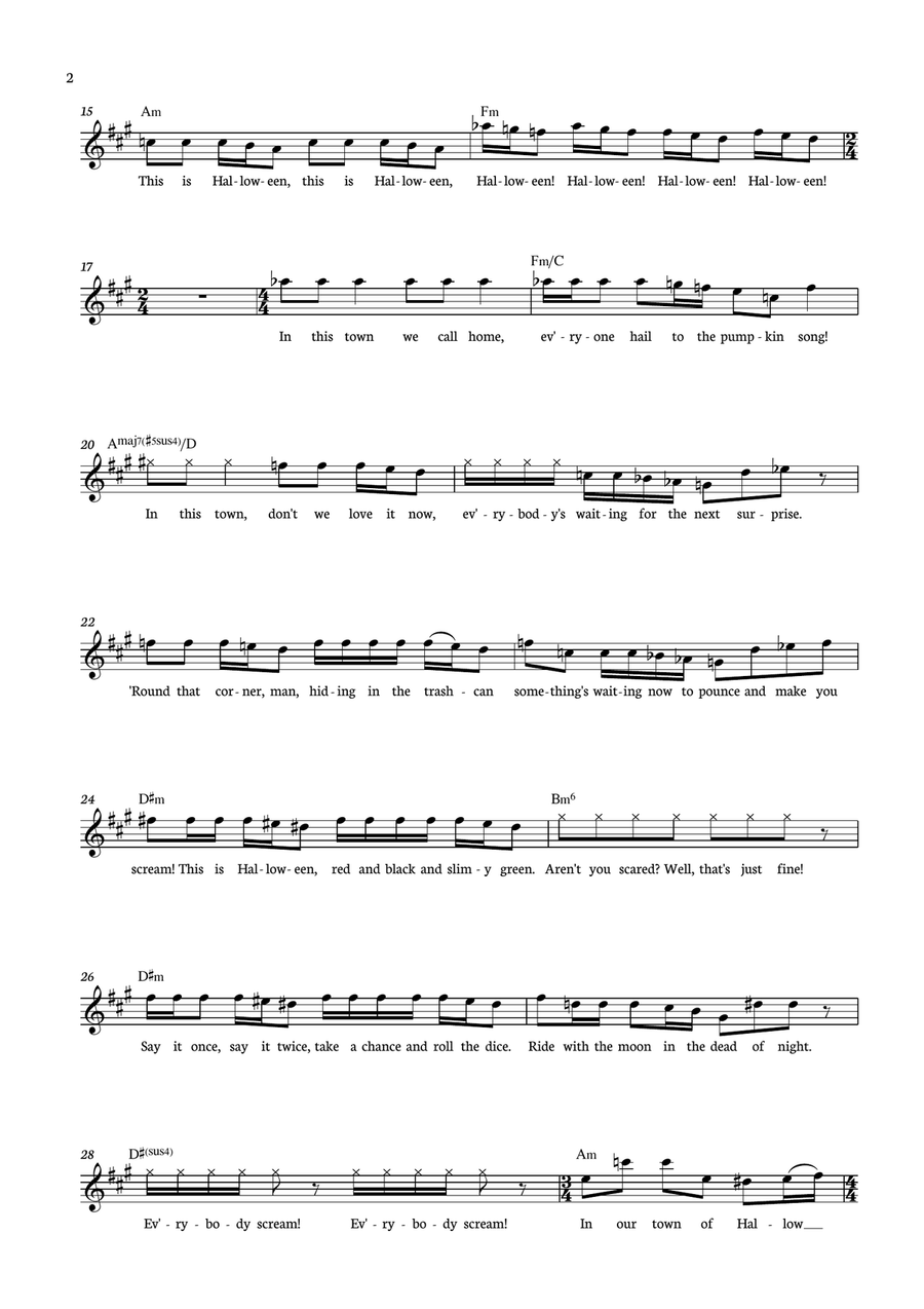 This Is Halloween This Is Halloween Piano scores gallery preview page 2