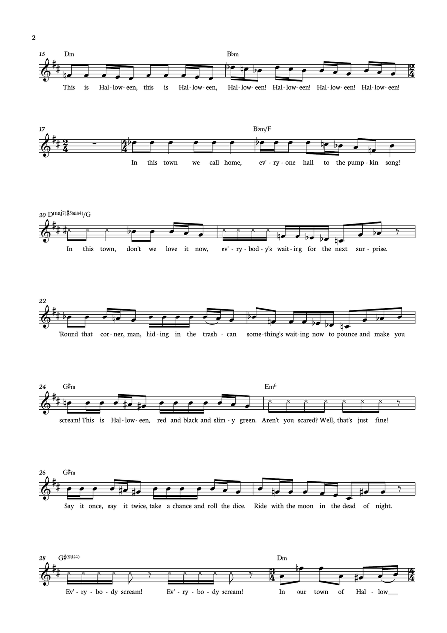 This Is Halloween This Is Halloween Piano scores gallery preview page 2