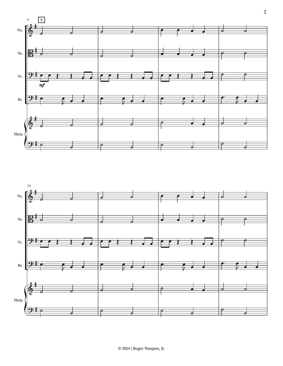 Triceratops Tango Triceratops Tango String Orchestra scores gallery preview page 4