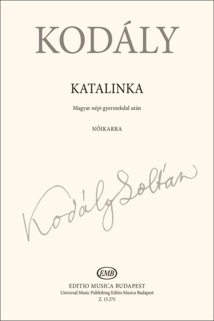 Katalinka Women's Choir scores gallery preview page 1