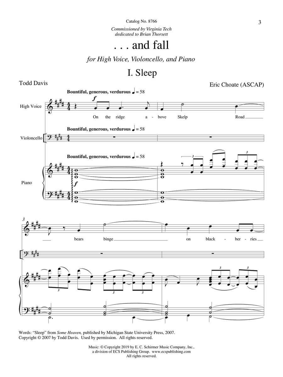 . . . and fall (Piano/Vocal Score) Piano, Vocal - Digital Sheet Music page 5