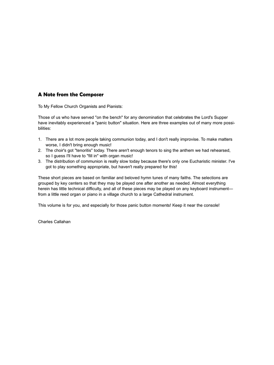 In Communion In Communion Organ scores gallery preview page 3