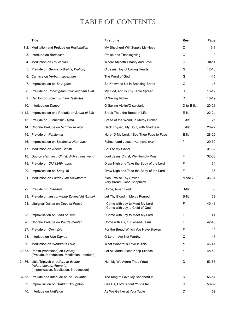 In Communion In Communion Organ scores gallery preview page 4