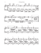 A Thousand Years Piano Solo scores gallery preview page 4