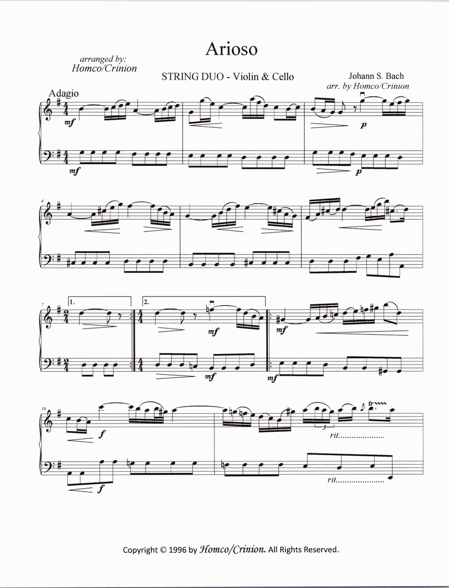 Arioso String Duet scores gallery preview page 2