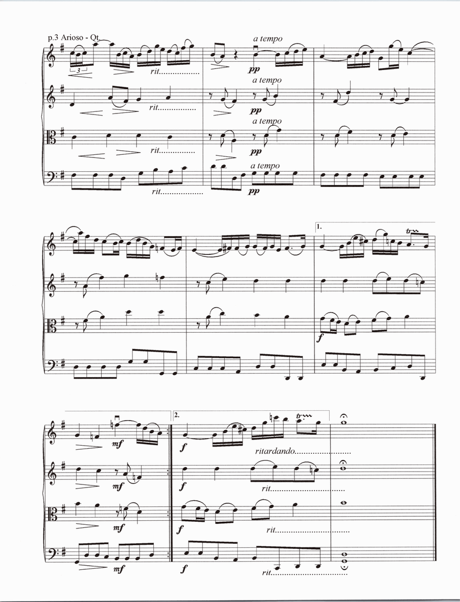 Arioso String Quartet scores gallery preview page 4