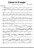 CANON IN D MAJOR FOR TWO GUITARS