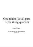 God realm (deva) part 1 (for string quartet)