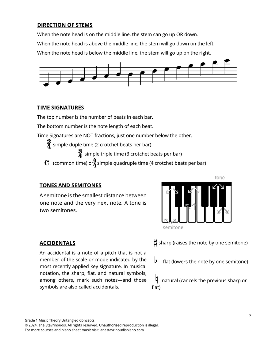 Grade 1 Music Theory Untangled Course Taster Pack School and Community scores gallery preview page 6