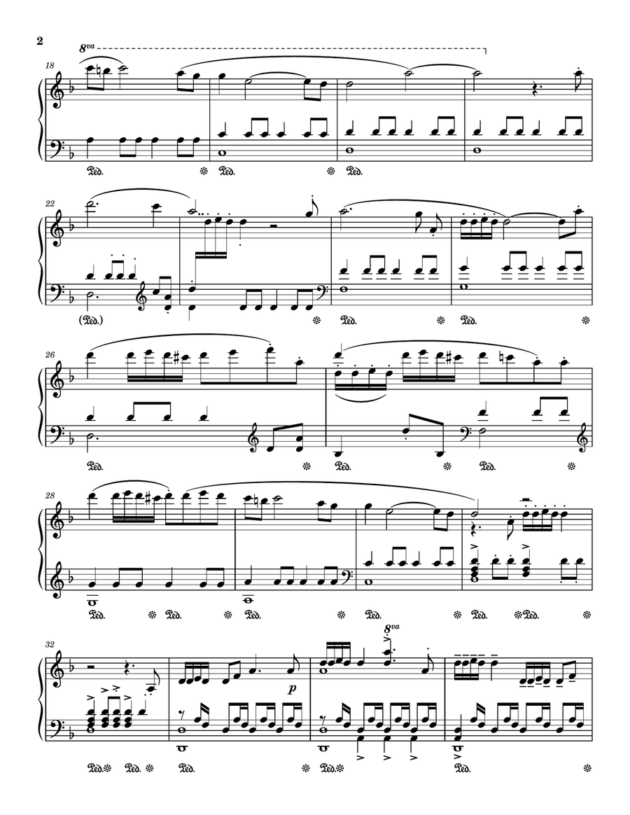 For A Few Dollars More Piano Solo scores gallery preview page 2