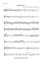 Bach Rocks! for Horn Quartet French Horn Quartet scores gallery preview page 3