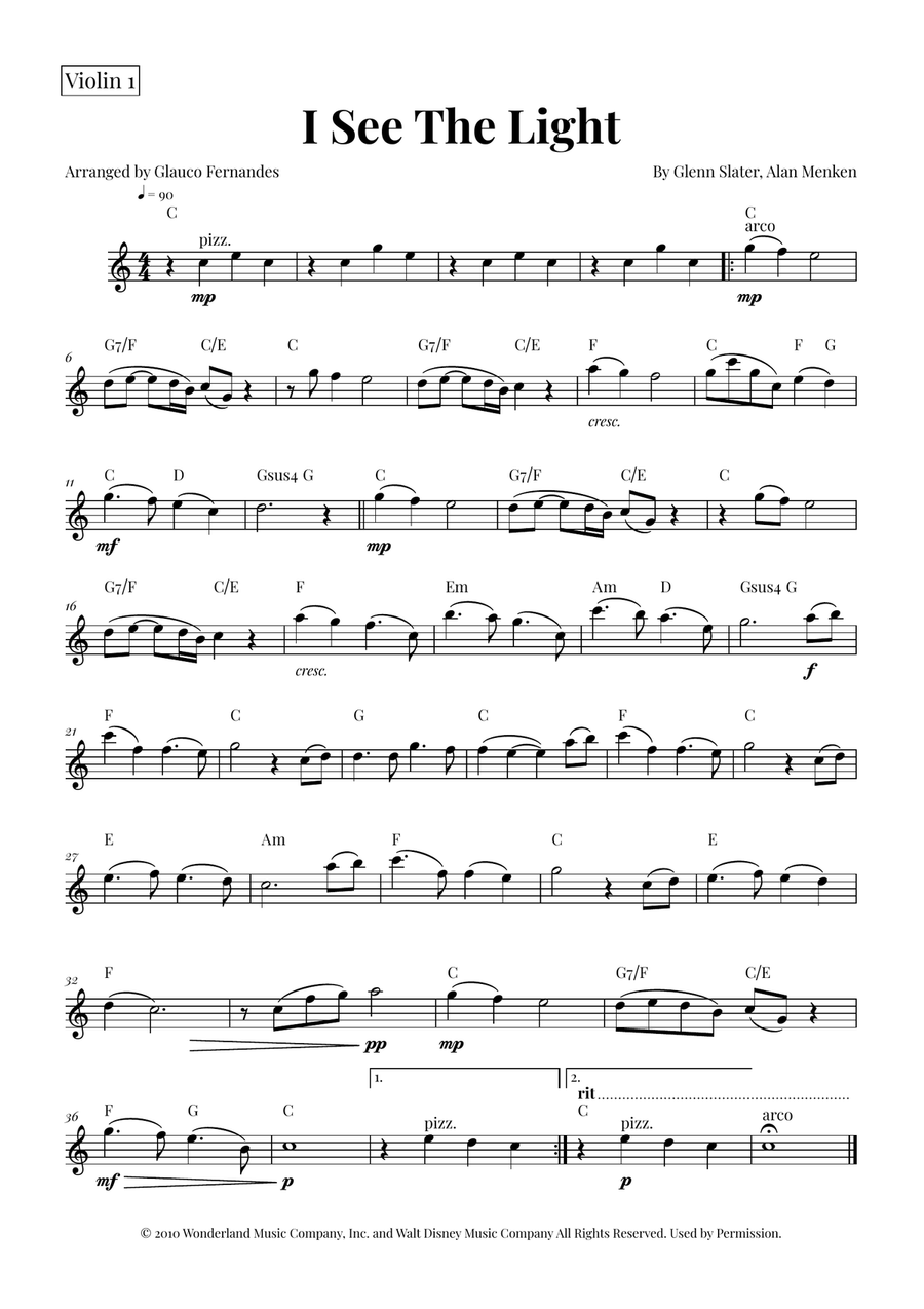 I See The Light String Orchestra scores gallery preview page 4
