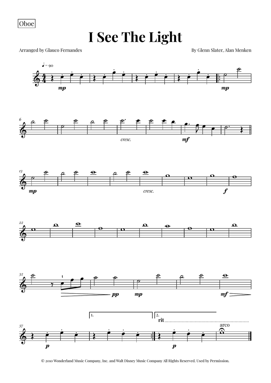 I See The Light Woodwind Quartet scores gallery preview page 4