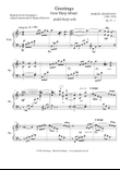 Greetings pedal harp solo Marcel Grandjany