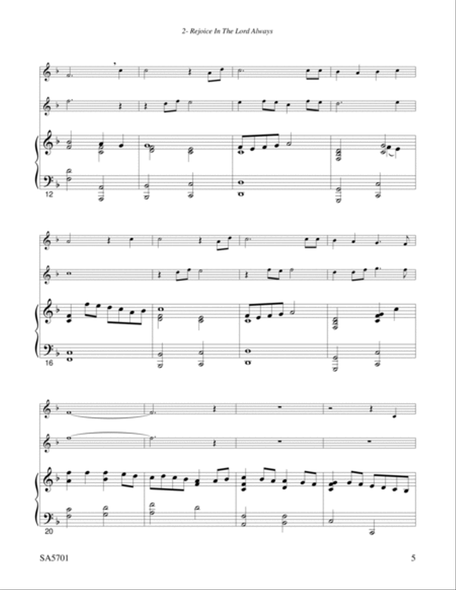 Easy Instrumental Worship Library Set of Parts scores gallery preview page 5